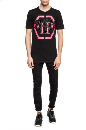 T-shirt with velvet logo, zdjęcie 2 T-shirt with velvet logo od Philipp Plein